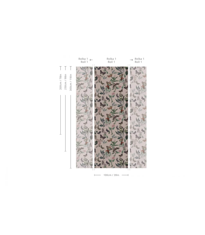 Wymiary tapety Butterfly Rowan Pink.webp