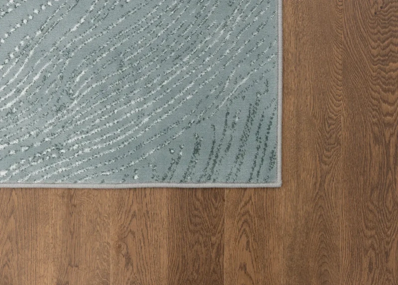 Róg dywanu nowoczesnego FD Sensi Pasada miętowy