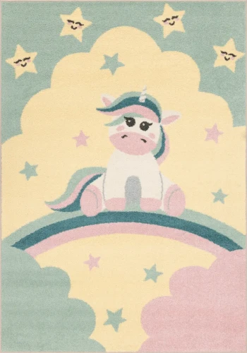Dywan dla dziewczynki FD Funky Top Unicorno waniliowy