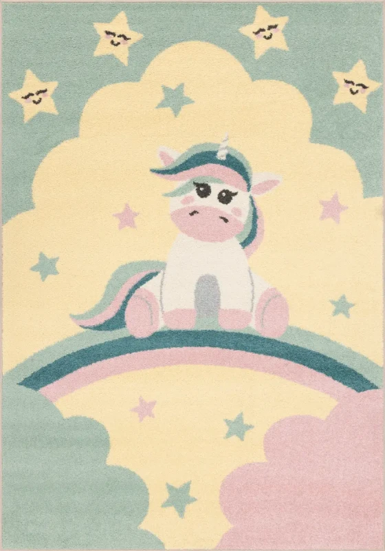 Dywan dla dziewczynki FD Funky Top Unicorne waniliowy