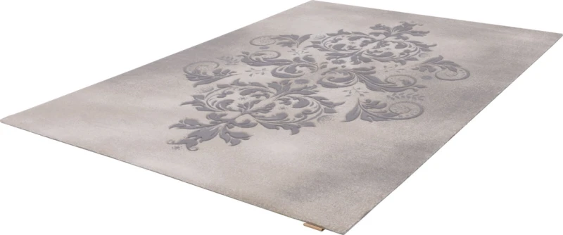 Rzut z boku dywanu wełnianego Agnella Opal Maryl beżowy (binding)