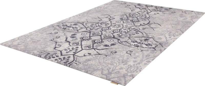 Rzut z boku dywanu wełnianego Agnella Opal Tomas beżowy (binding)