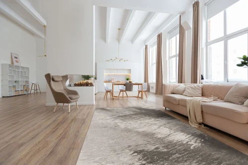 Dywan wełniany nowoczesny Agnella Ballata Jos szary przy sofie