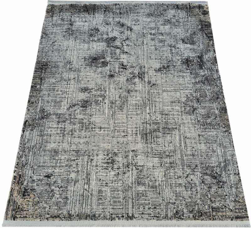 RZut ukośny dywanu nowoczesnego vintage Exclusive 441 szaro-czarnego