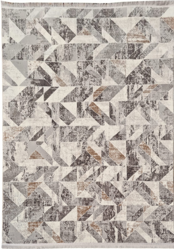 Dywan vintage geometryczny Exclusive 102 brązowo-złoty