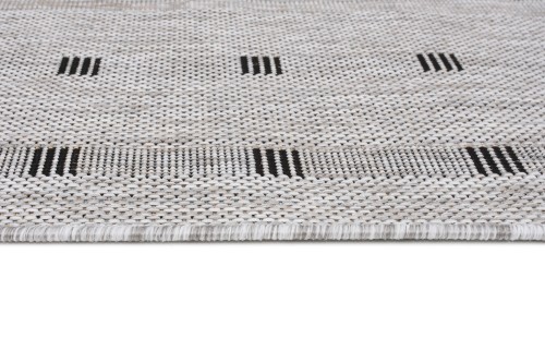 Obszycie i struktura dywanu zewnętrznego Indoor and Outdoor KE63A gray Melissa MAA