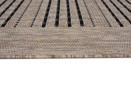 Obszycie i struktura dywanu zewnętrznego Indoor and Outdoor KF84A brown Melissa MAA