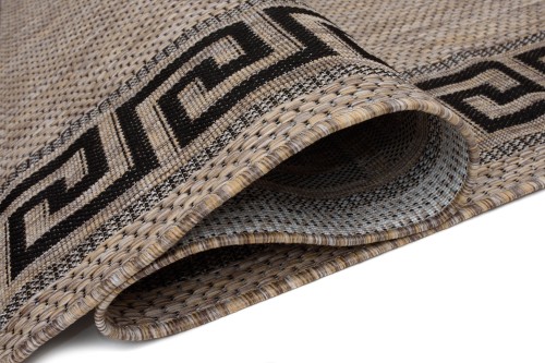 Spód i wzór dywanu zewnętrznego Indoor and Outdoor KF91A brown Melissa MAA
