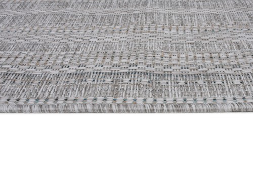 Obszycie i struktura dywanu zewnętrznego Indoor and Outdoor KM24B gray Melissa HCV