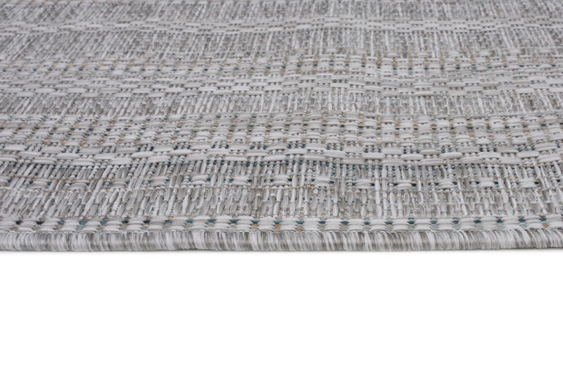 Obszycie i struktura dywanu zewnętrznego Indoor and Outdoor KM24B gray Melissa HCV