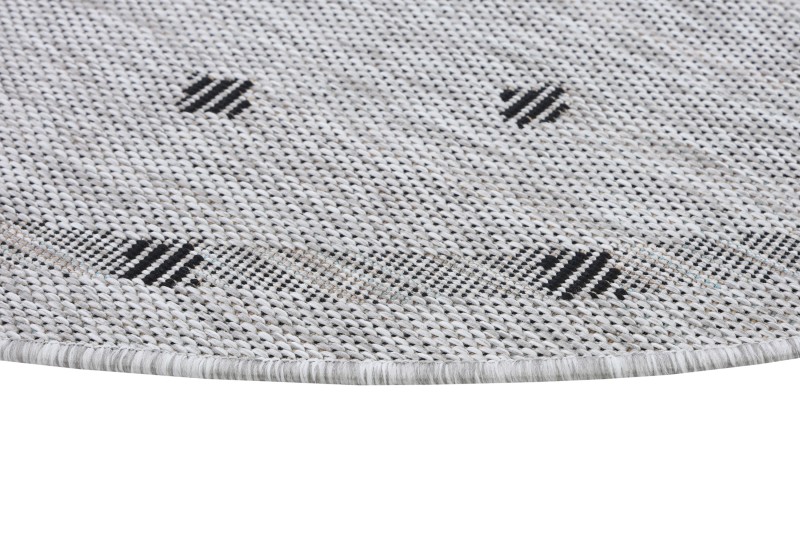 Obszycie dywanu okrągłego zewnętrznego Indoor and Outdoor KE63A gray Melissa MAA