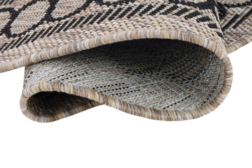 Spód dywanu okrągłego zewnętrznego Indoor and Outdoor KF87A brown Melissa MAA