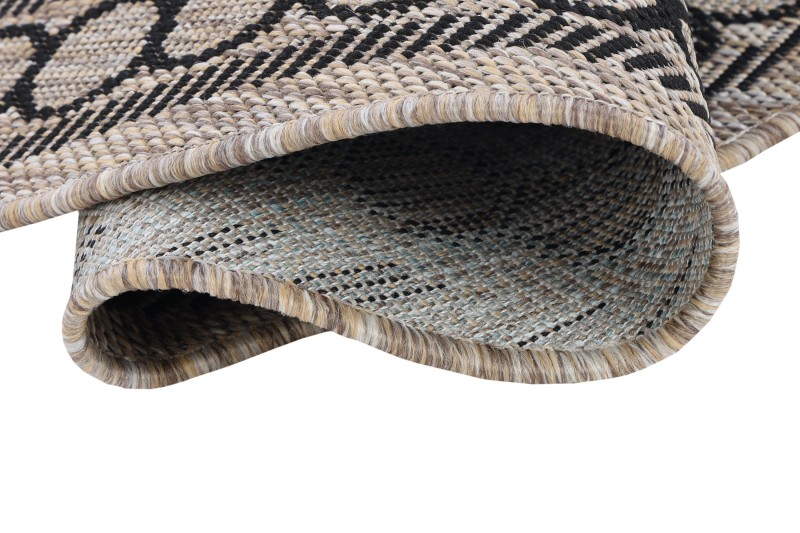 Spód dywanu okrągłego zewnętrznego Indoor and Outdoor KF87A brown Melissa MAA
