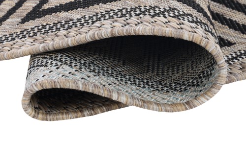 Spód dywanu okrągłego zewnętrznego Indoor and Outdoor KF91A brown Melissa MAA