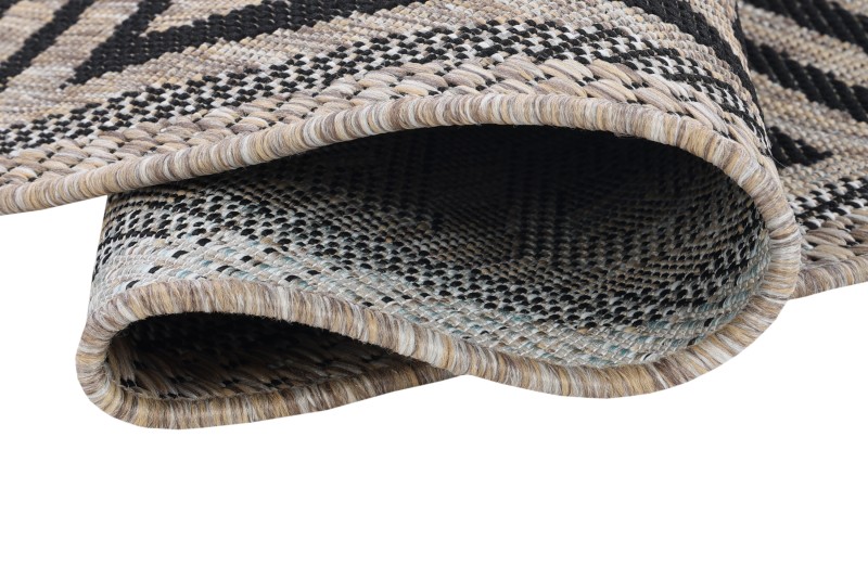 Spód dywanu okrągłego zewnętrznego Indoor and Outdoor KF91A brown Melissa MAA