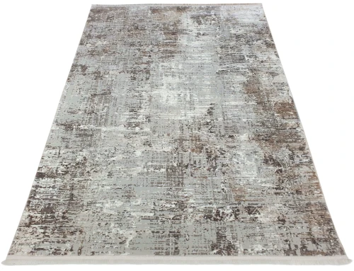 Rzut ukośny dywanu vintage z frędzlami Exclusive 200 beżowo-złotego