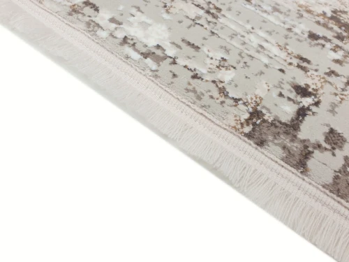 Wykończenie frędzlami dywanu nowoczesnego Exclusive 200 beżowo-złotego