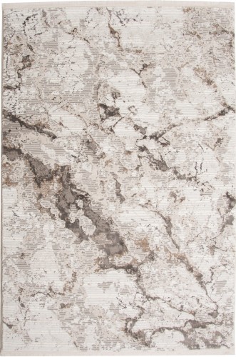 Dywan wzór marmur z frędzlami Exclusive 193 beżowo-złoty