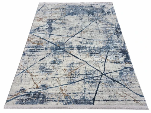 Rzut ukośny dywanu nowoczesnego Exclusive 339 granatowego