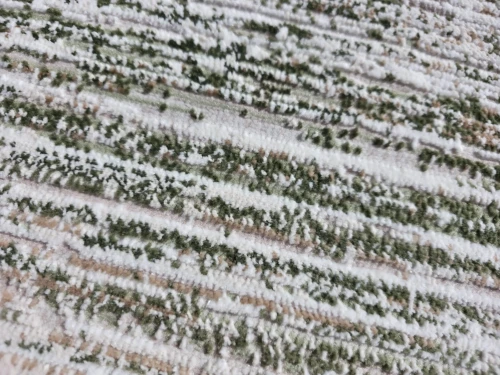 Runo dywanu nowoczesnego Exclusive 412 kremowo-zielonego