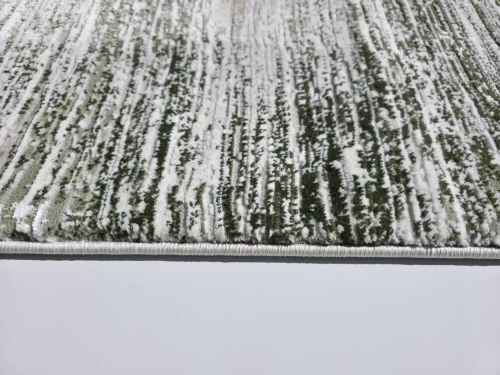 Brzeg dywanu nowoczesnego Exclusive 412 kremowo-zielonego