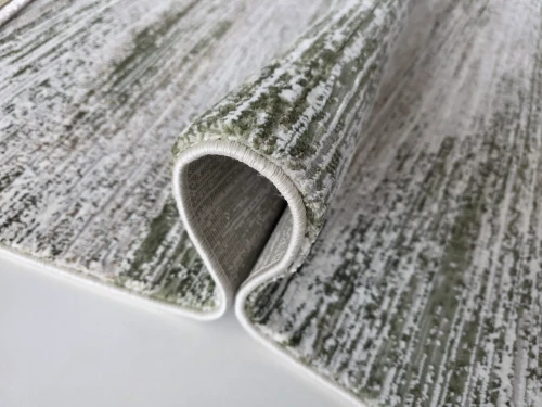 Bok dywanu nowoczesnego Exclusive 412 kremowo-zielonego