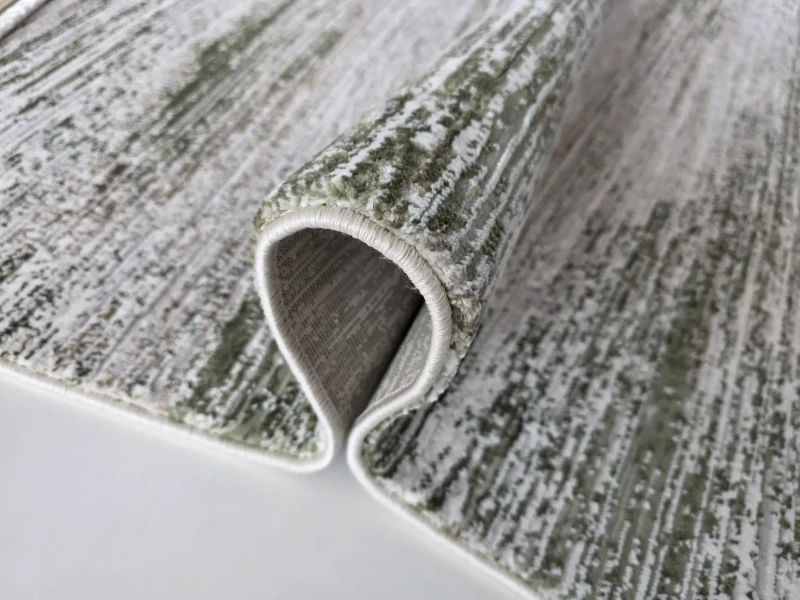 Bok dywanu nowoczesnego Exclusive 412 kremowo-zielonego