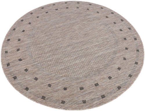 Dywan okrągły zewnętrzny Indoor and Outdoor KE63A brown Melissa MAA
