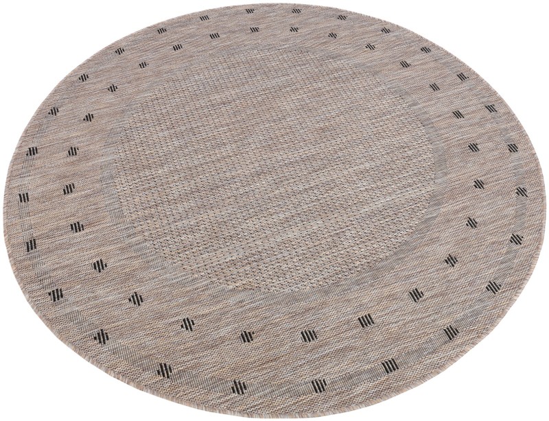 Dywan okrągły zewnętrzny Indoor and Outdoor KE63A brown Melissa MAA