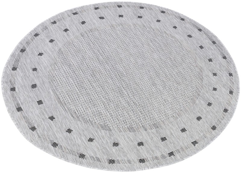 Dywan okrągły zewnętrzny Indoor and Outdoor KE63A gray Melissa MAA
