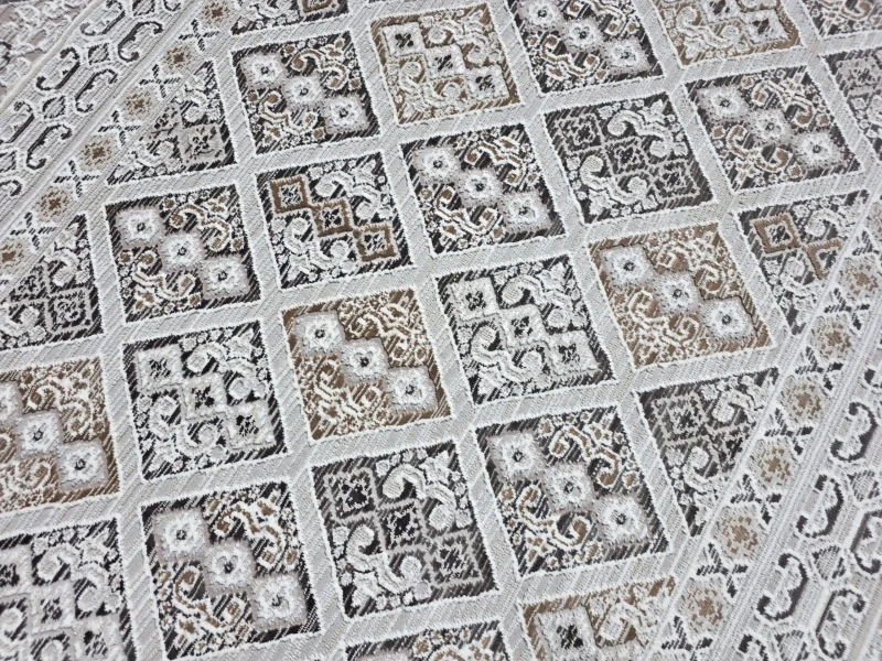 Runo dywanu nowoczesnego Exclusive 461 beżowo-brązowego