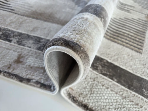 Bok dywanu nowoczesnego Exclusive 520 beżowo-brązowego