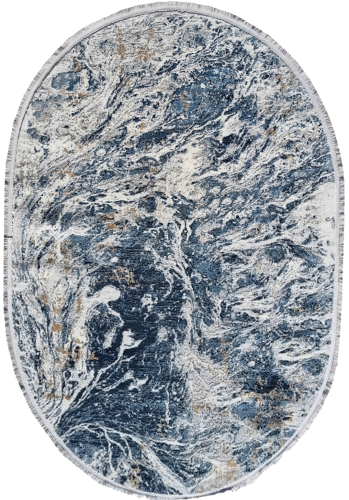 Dywan owalny Exclusive 101 szaro-granatowy