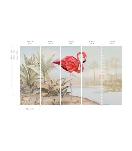 Wymiary tapety i muralu Crimson Flamingo.webp