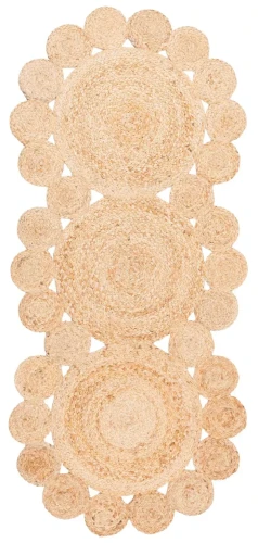 Dywan ekologiczny z juty ażur beżowy