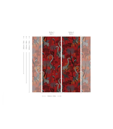 Wymiary tapety Oriental Giraffe.webp