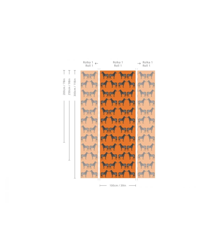 Wymiary tapety Zebra Wallcolors.webp