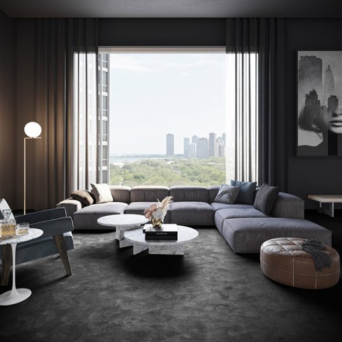 Wykładzina dywanowa AW Sensation 99 (obiektowa) w pokoju