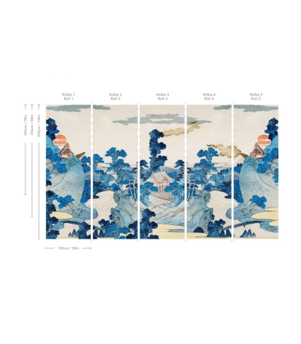 Mural w stylu japonskim Japanese Wallcolors