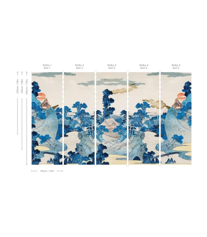 Mural w stylu japonskim Japanese Wallcolors