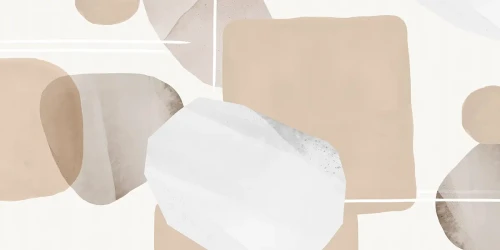Beżowy mural geometria Modern Wallcolors.webp