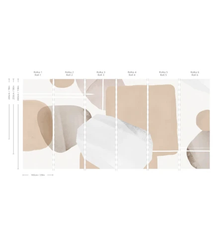 Wymiary muralu w nowoczesnym stylu Modern Wallcolors.webp