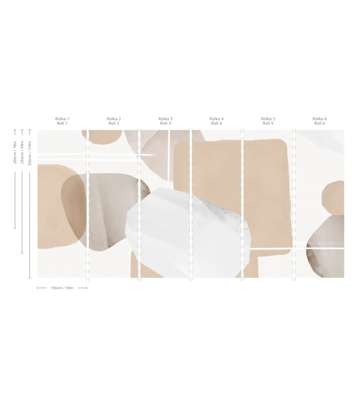 Wymiary muralu w nowoczesnym stylu Modern Wallcolors.webp