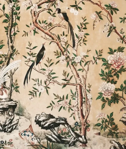 Tapeta scenka w stylu chińskim Chinoiserie Wallcolors.webp