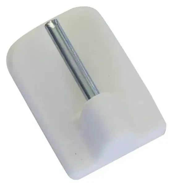 Uchwyt samoprzylepny biały do karnisza na zazdrostki Gardinia.webp