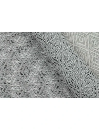 Wykładzina outdoor płaskotkana szara Ottowa kratka romby.webp