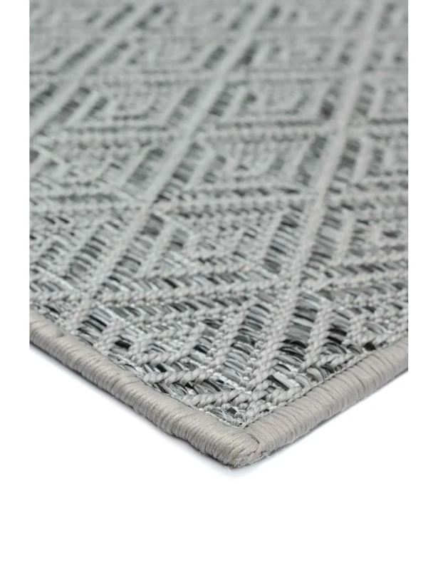 Wykładzina płaskotkana szara Ottowa kratka romby.webp