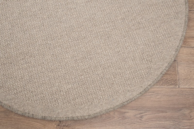 Dywan okrągły wełniany Dune Natural 89863-69500 obszycie