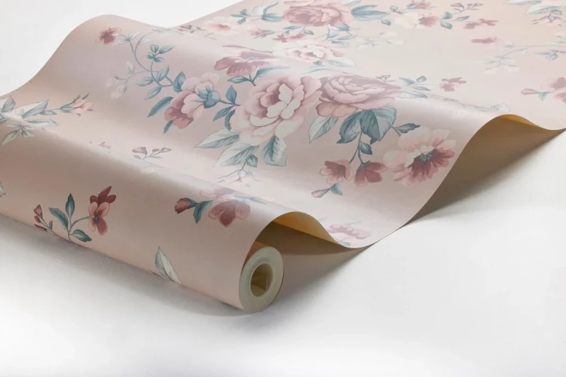 Tapeta pudrowa w róże Newbie 7484 Nomi.webp