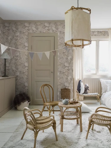 Tapeta z królikami do pokoju dziecka Newbie 6933 Magic Forest.webp